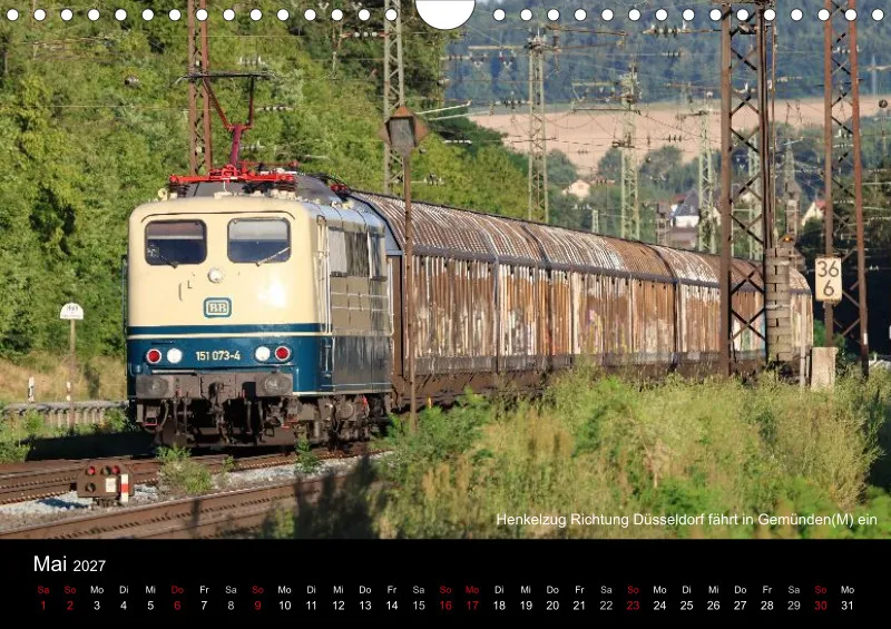 A4 Querformat Kalender 2027