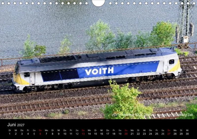 A4 Querformat Kalender 2027