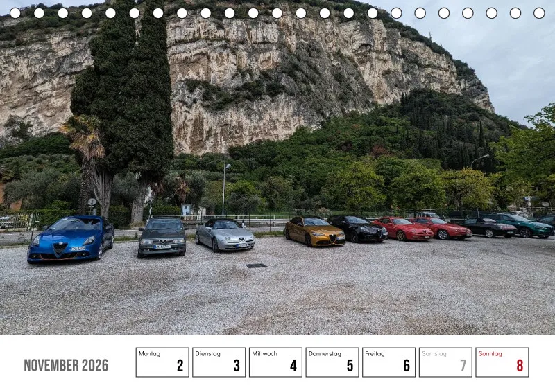 Scuderia Bavarese 2026 - Tisch-Wochenkalender