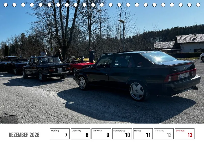 Scuderia Bavarese 2026 - Tisch-Wochenkalender