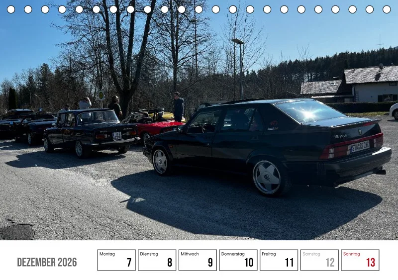 Scuderia Bavarese 2026 - Tisch-Wochenkalender