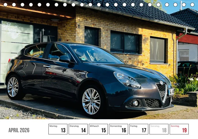 Scuderia Bavarese 2026 - Tisch-Wochenkalender