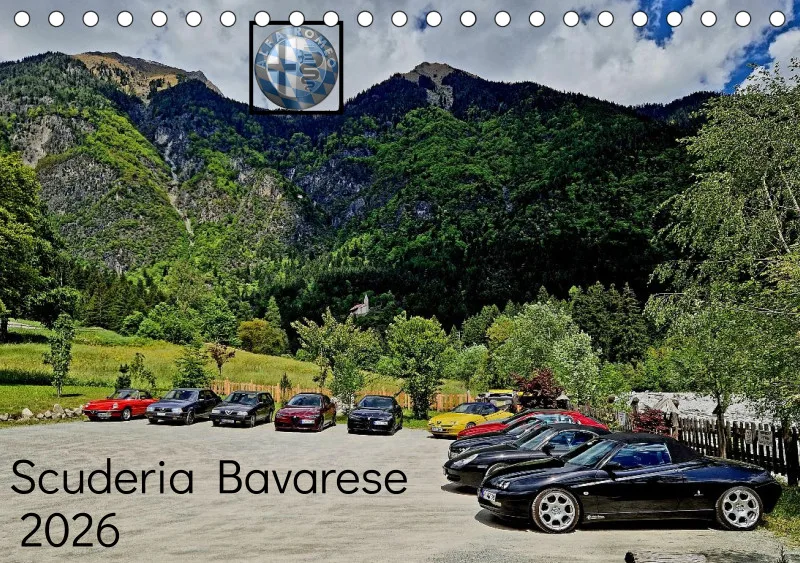 Scuderia Bavarese 2026 - Tisch-Wochenkalender