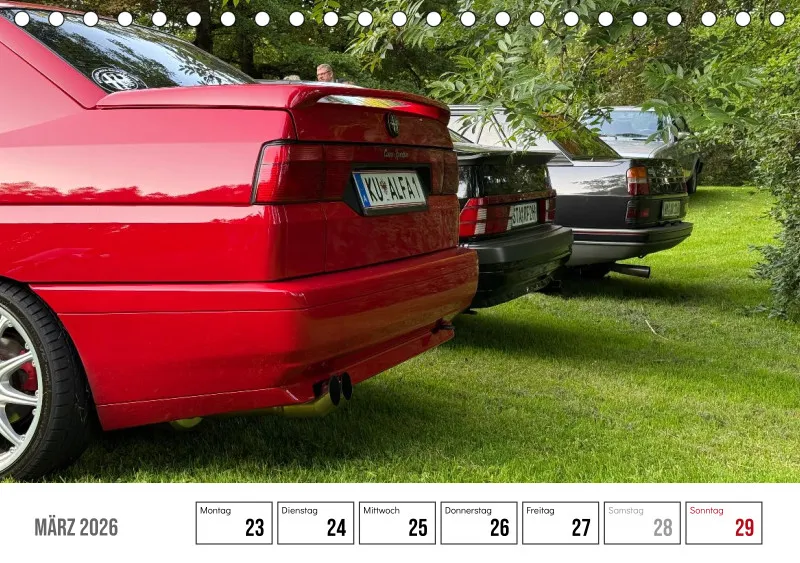 Scuderia Bavarese 2026 - Tisch-Wochenkalender