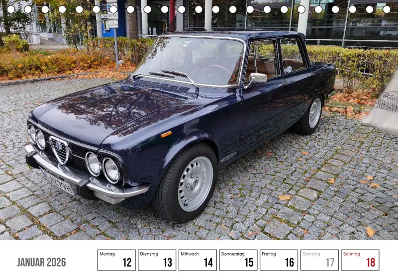 Scuderia Bavarese 2026 - Tisch-Wochenkalender