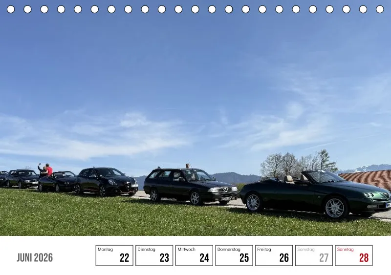 Scuderia Bavarese 2026 - Tisch-Wochenkalender