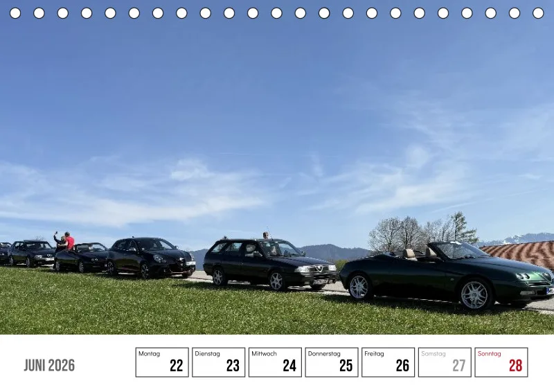 Scuderia Bavarese 2026 - Tisch-Wochenkalender