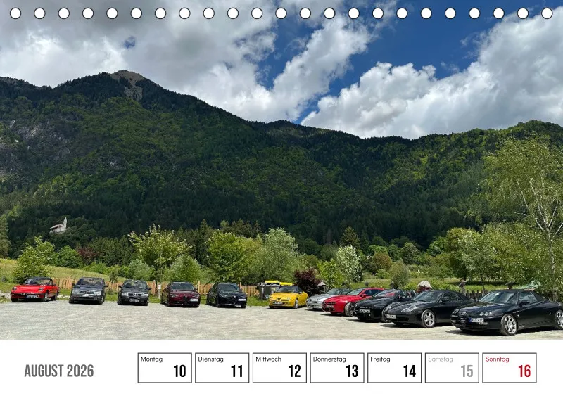 Scuderia Bavarese 2026 - Tisch-Wochenkalender