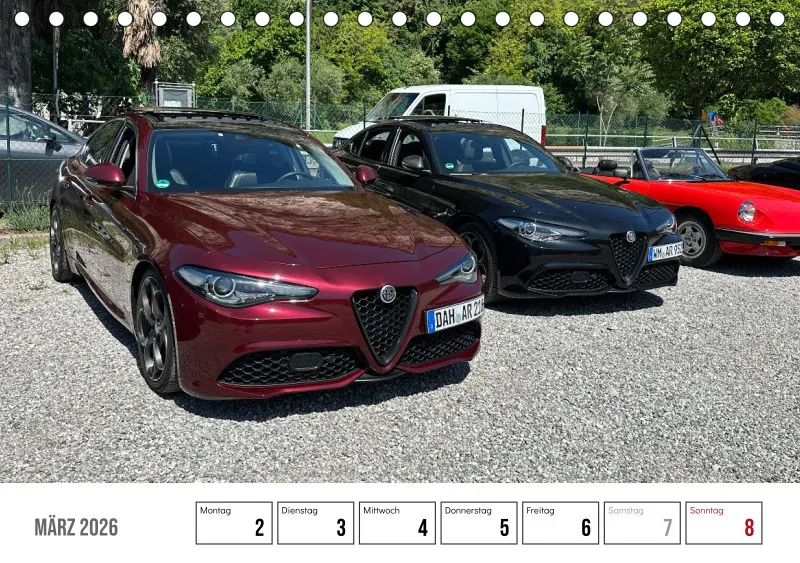 Scuderia Bavarese 2026 - Tisch-Wochenkalender