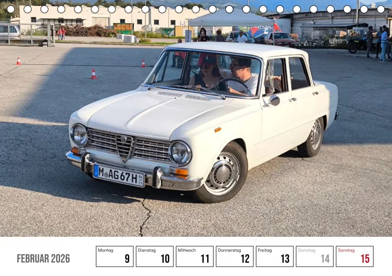 Scuderia Bavarese 2026 - Tisch-Wochenkalender