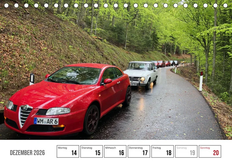 Scuderia Bavarese 2026 - Tisch-Wochenkalender