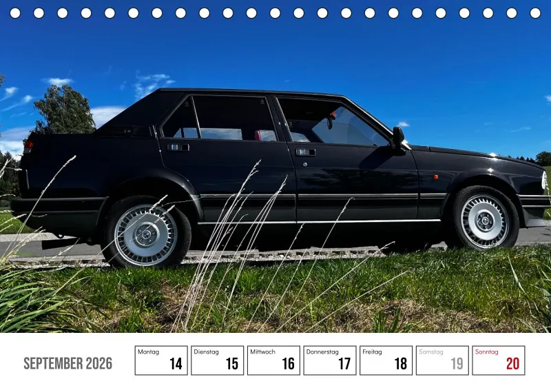 Scuderia Bavarese 2026 - Tisch-Wochenkalender