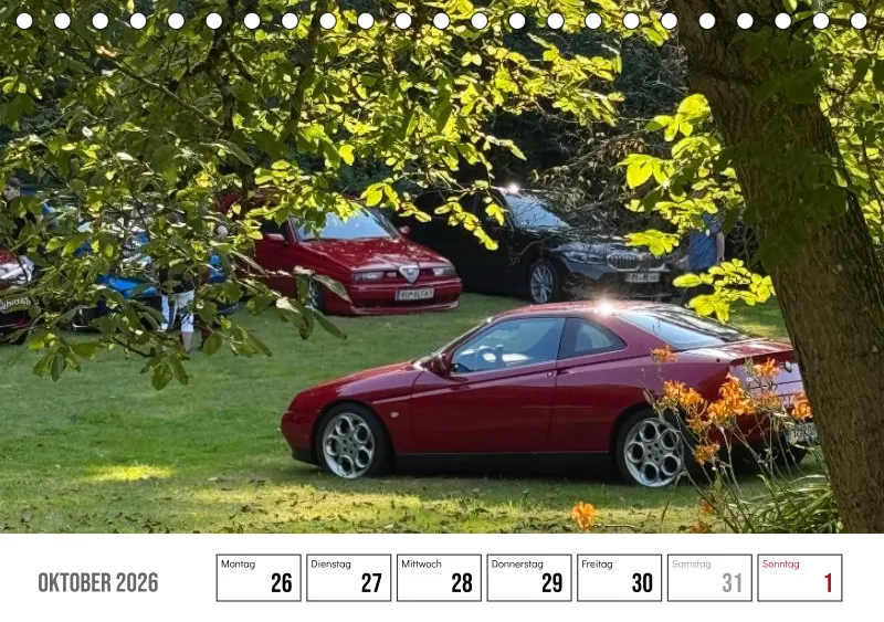 Scuderia Bavarese 2026 - Tisch-Wochenkalender