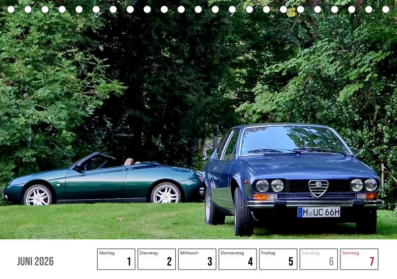 Scuderia Bavarese 2026 - Tisch-Wochenkalender