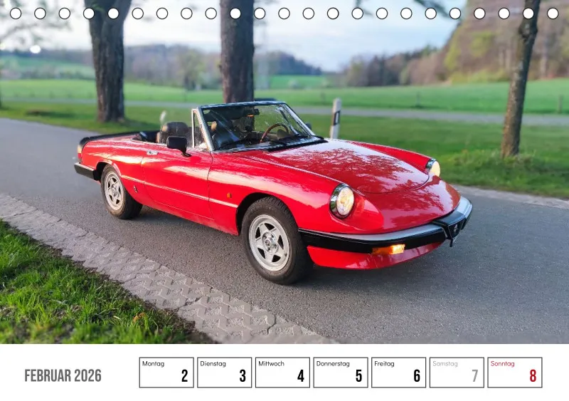 Scuderia Bavarese 2026 - Tisch-Wochenkalender