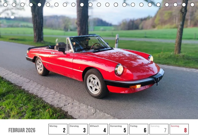 Scuderia Bavarese 2026 - Tisch-Wochenkalender