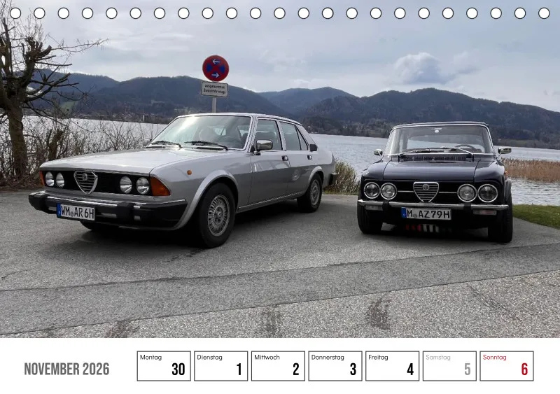 Scuderia Bavarese 2026 - Tisch-Wochenkalender