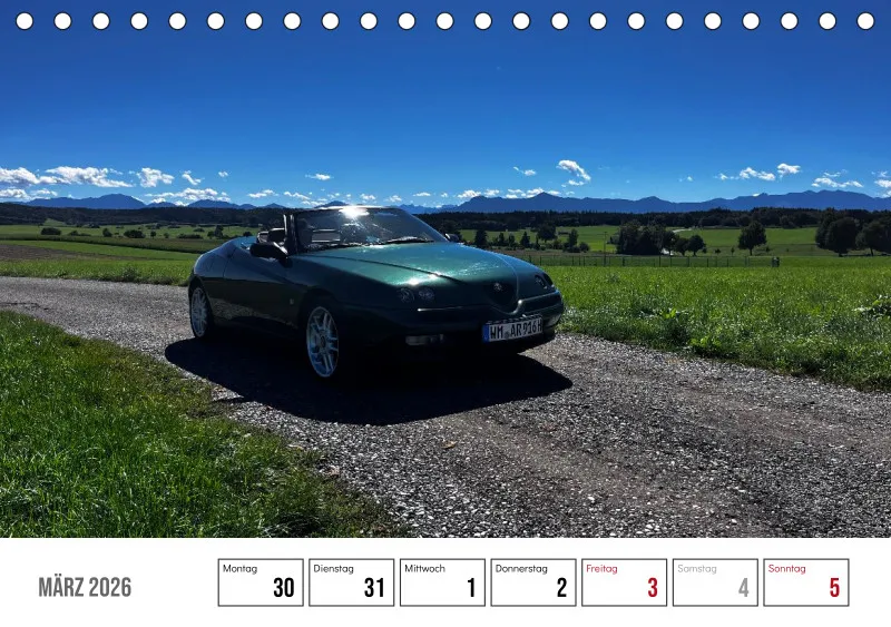 Scuderia Bavarese 2026 - Tisch-Wochenkalender