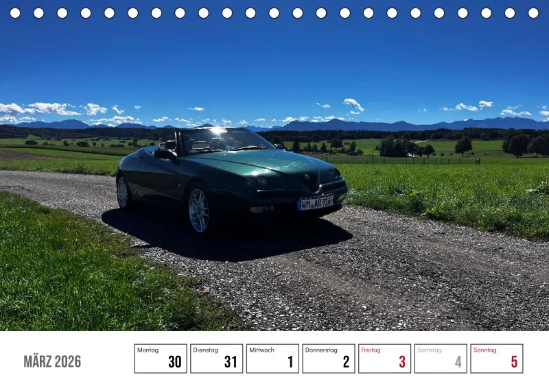 Scuderia Bavarese 2026 - Tisch-Wochenkalender