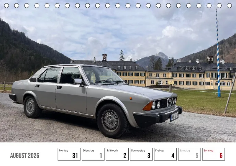 Scuderia Bavarese 2026 - Tisch-Wochenkalender