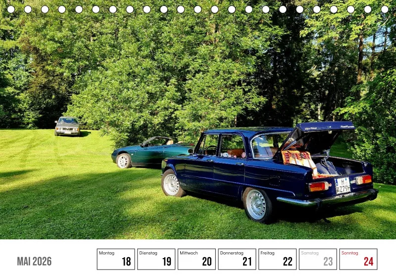 Scuderia Bavarese 2026 - Tisch-Wochenkalender