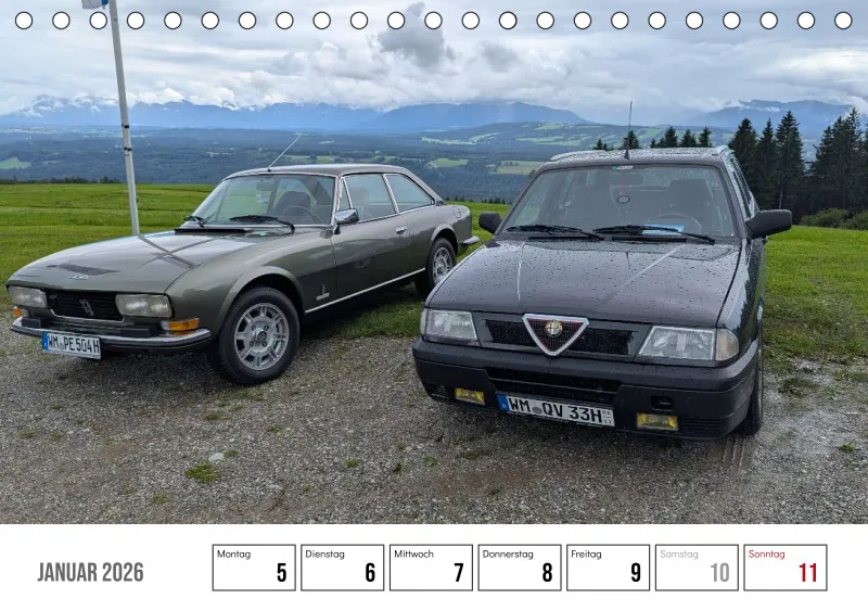 Scuderia Bavarese 2026 - Tisch-Wochenkalender