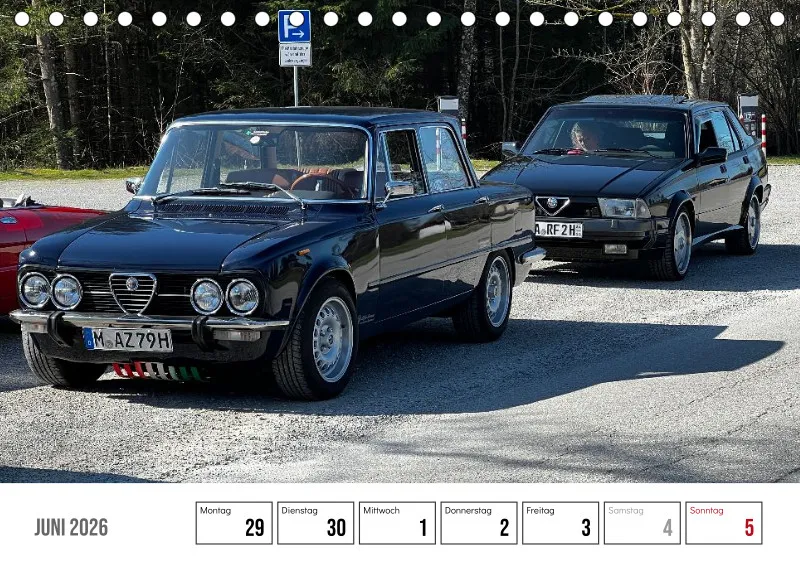 Scuderia Bavarese 2026 - Tisch-Wochenkalender