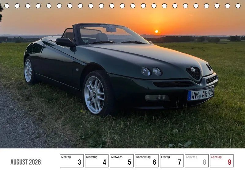 Scuderia Bavarese 2026 - Tisch-Wochenkalender