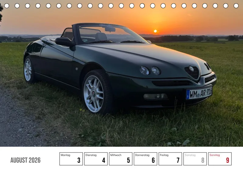 Scuderia Bavarese 2026 - Tisch-Wochenkalender