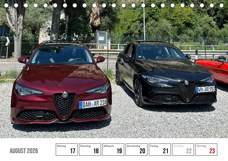 Scuderia Bavarese 2026 - Tisch-Wochenkalender