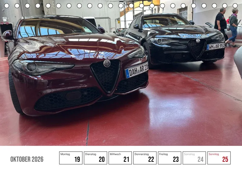 Scuderia Bavarese 2026 - Tisch-Wochenkalender