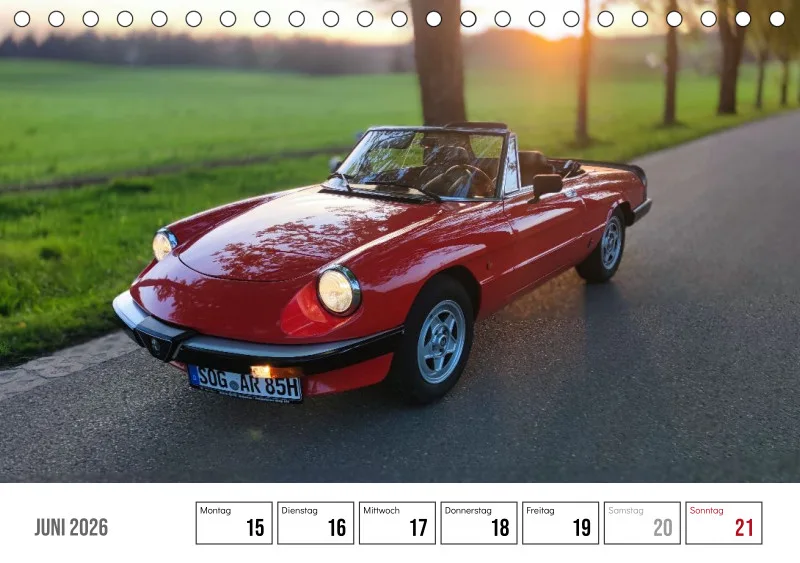 Scuderia Bavarese 2026 - Tisch-Wochenkalender