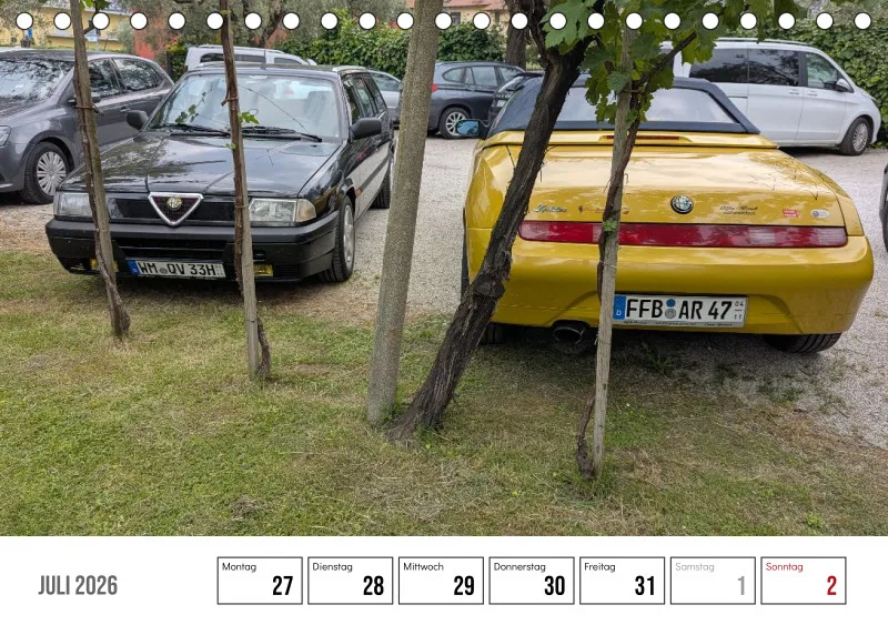 Scuderia Bavarese 2026 - Tisch-Wochenkalender