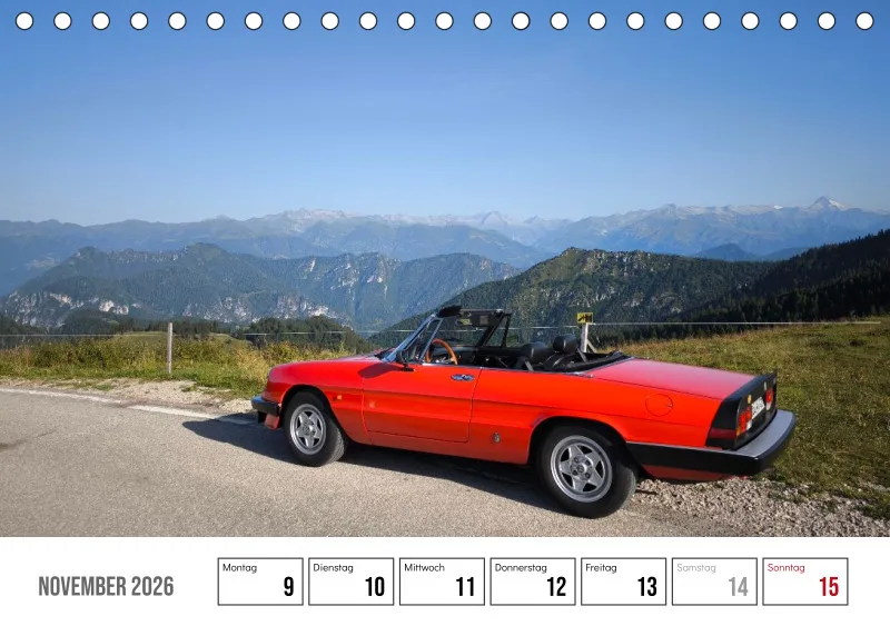 Scuderia Bavarese 2026 - Tisch-Wochenkalender