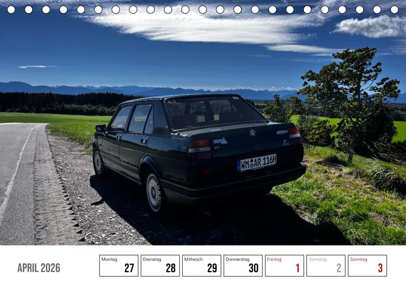 Scuderia Bavarese 2026 - Tisch-Wochenkalender