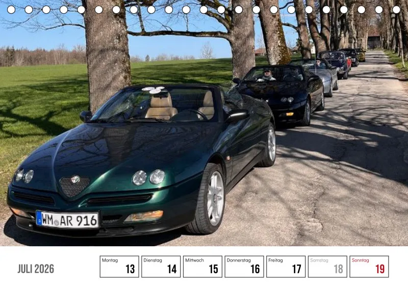 Scuderia Bavarese 2026 - Tisch-Wochenkalender