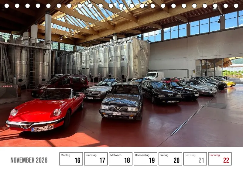 Scuderia Bavarese 2026 - Tisch-Wochenkalender