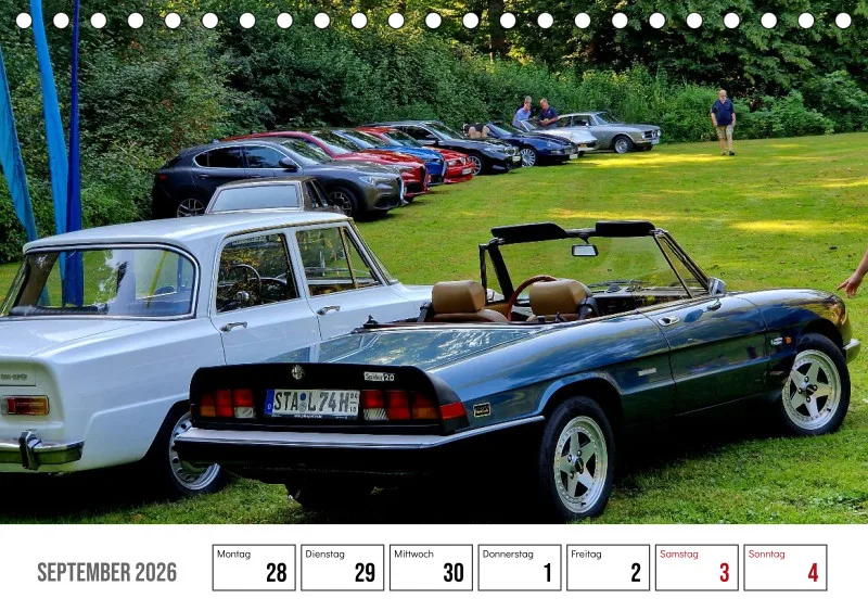 Scuderia Bavarese 2026 - Tisch-Wochenkalender