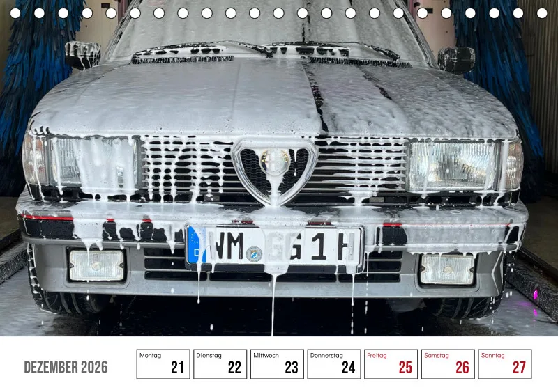 Scuderia Bavarese 2026 - Tisch-Wochenkalender