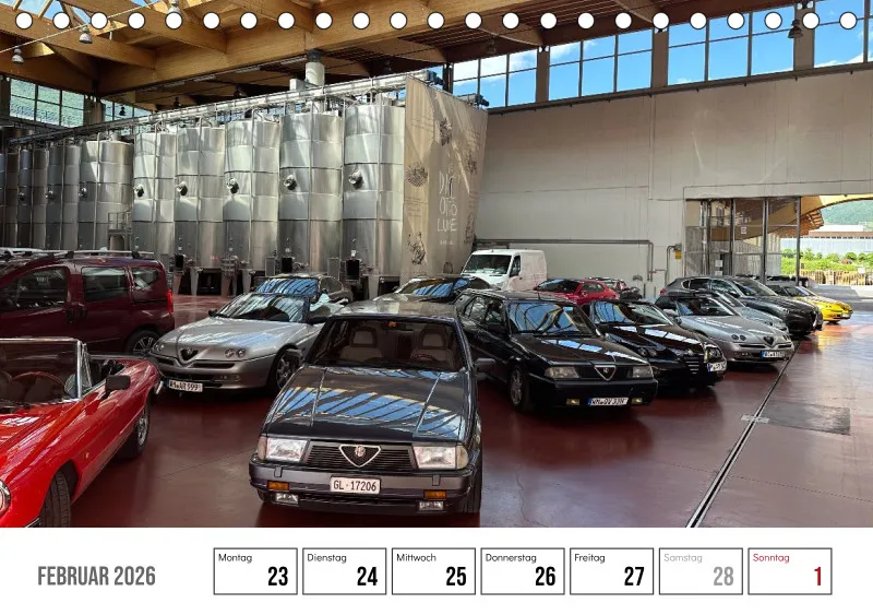 Scuderia Bavarese 2026 - Tisch-Wochenkalender