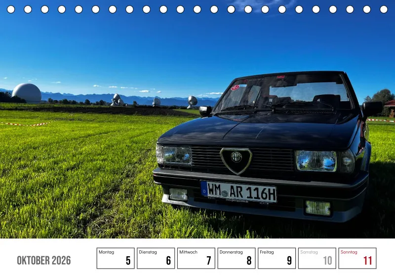 Scuderia Bavarese 2026 - Tisch-Wochenkalender