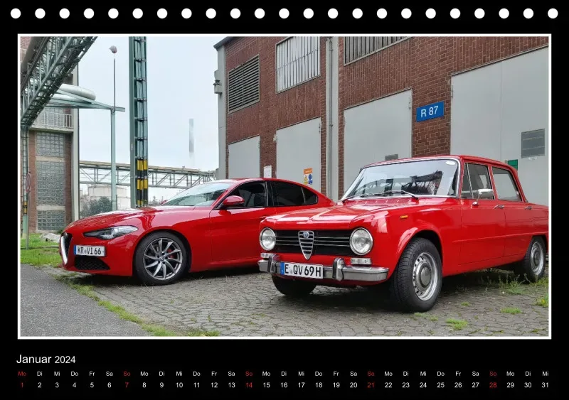Alfa Romeo Portal Kalender 2024 Tischkalender A5