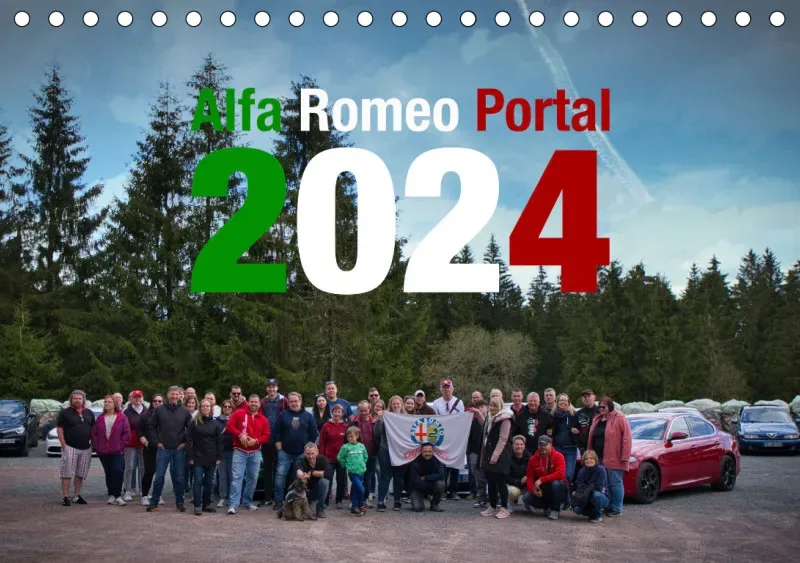 Alfa Romeo Portal Kalender 2024 Tischkalender A5
