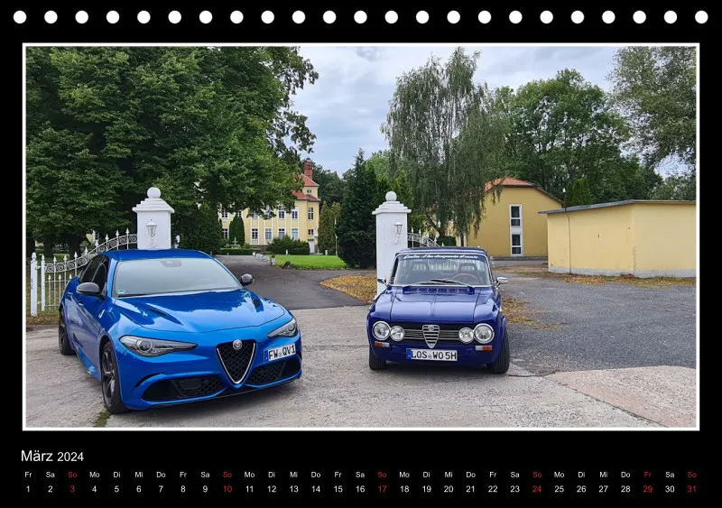 Alfa Romeo Portal Kalender 2024 Tischkalender A5