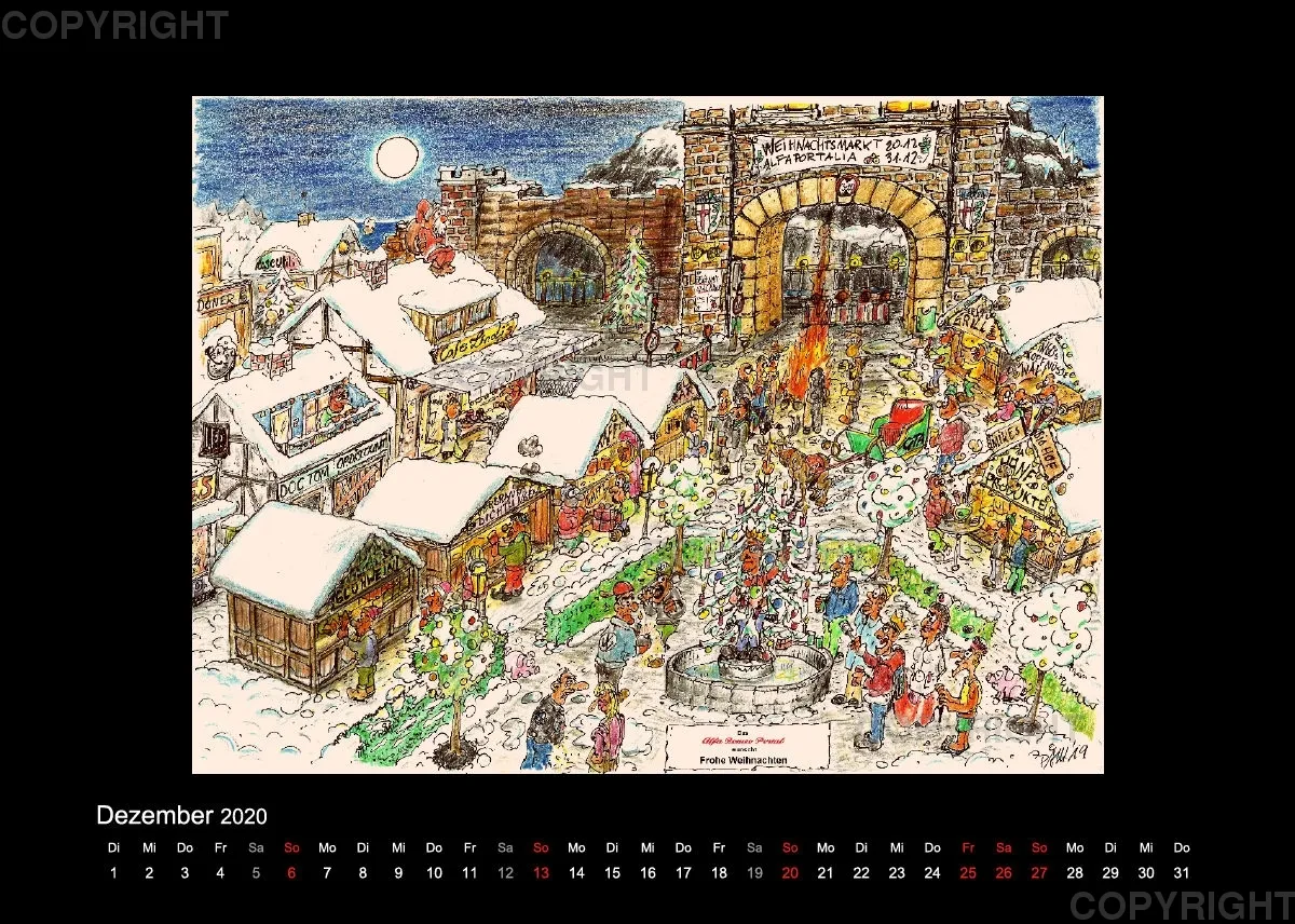 Alfaportalia 2020 Jahreskalender
