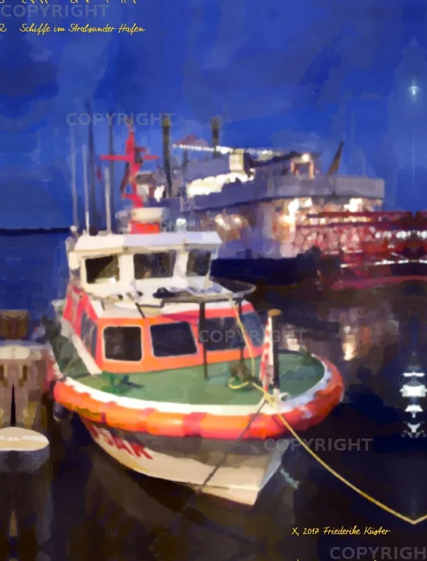 Schiffe im Stralsunder Hafen