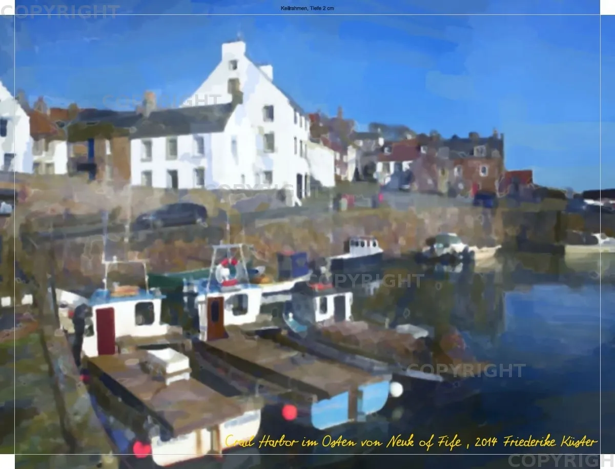 Crail Harbor im Osten von Neuk of Fife