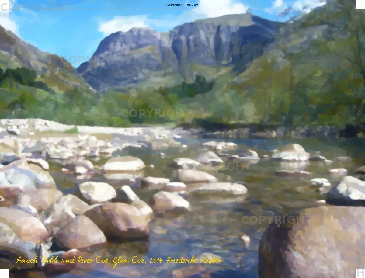 Anoch Dubh und River Coe, Glen Coe