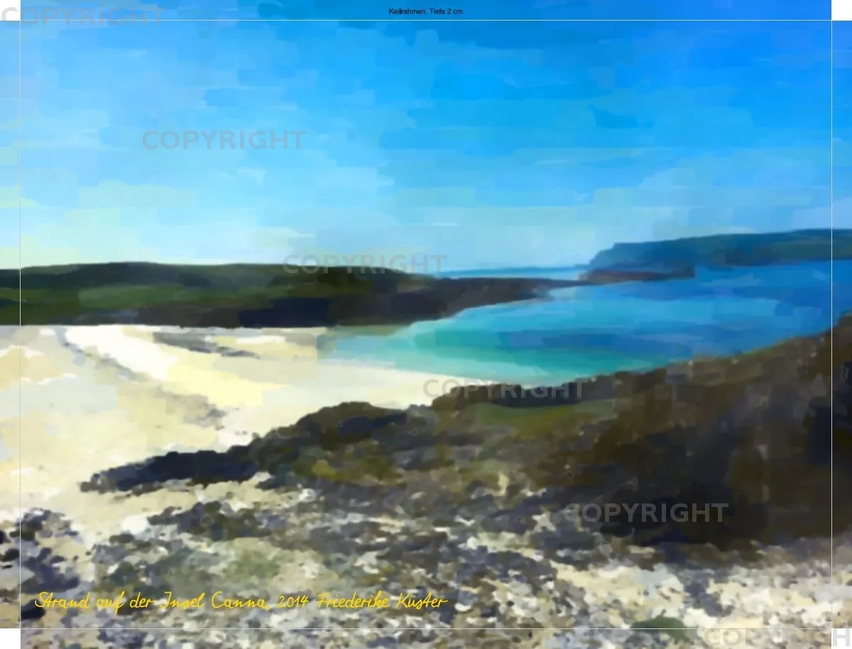 Strand auf der Insel Canna
