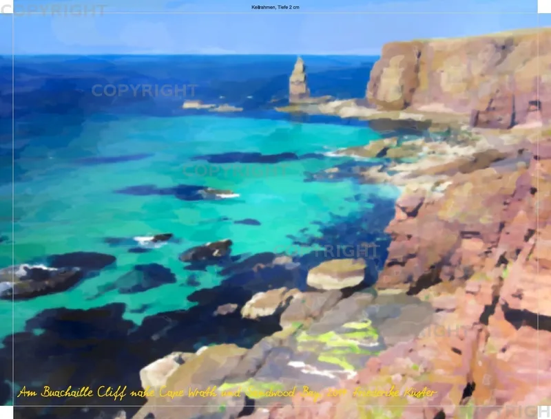 Am Buachaille Cliff nahe Cape Wrath und Sandwood Bay